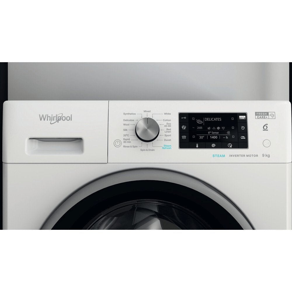 Whirlpool FFD9469BSVUK 9Kg Washing Machine, 1400 rpm, 59.5cm Wide - White