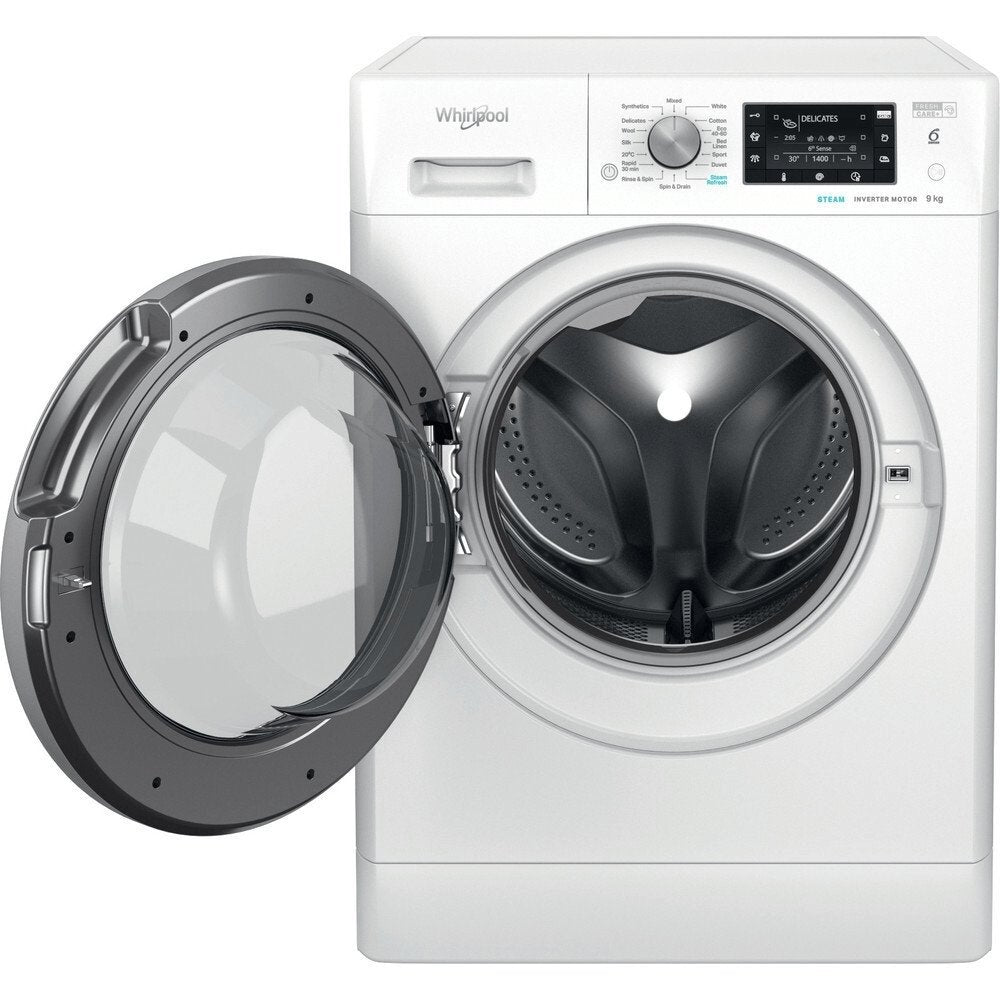Whirlpool FFD9469BSVUK 9Kg Washing Machine, 1400 rpm, 59.5cm Wide - White