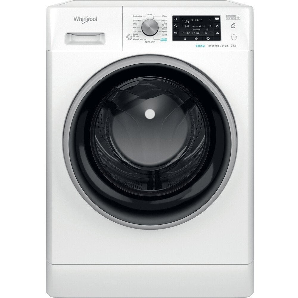 Whirlpool FFD9469BSVUK 9Kg Washing Machine, 1400 rpm, 59.5cm Wide - White