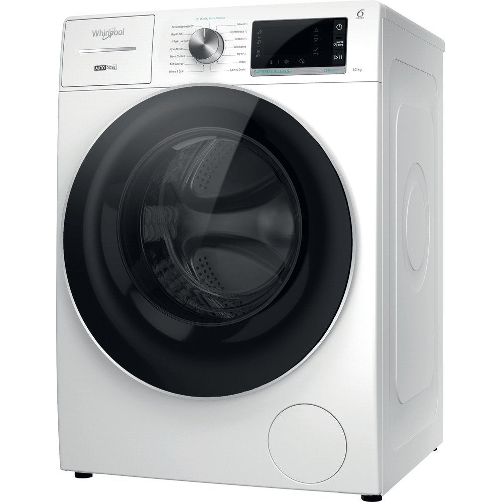 Whirlpool W8W046WRUK 10kg Washing Machine, 59.9cm Wide - White
