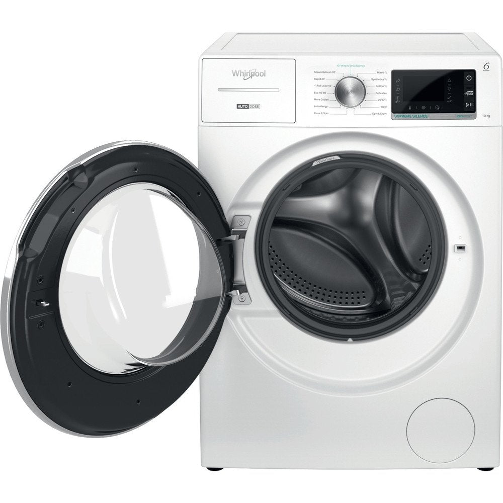 Whirlpool W8W046WRUK 10kg Washing Machine, 59.9cm Wide - White