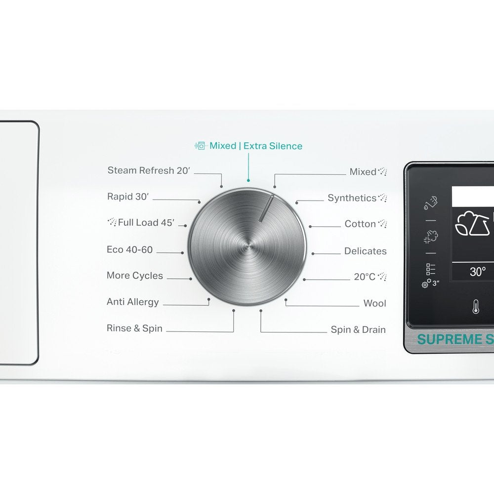 Whirlpool W8W046WRUK 10kg Washing Machine, 59.9cm Wide - White