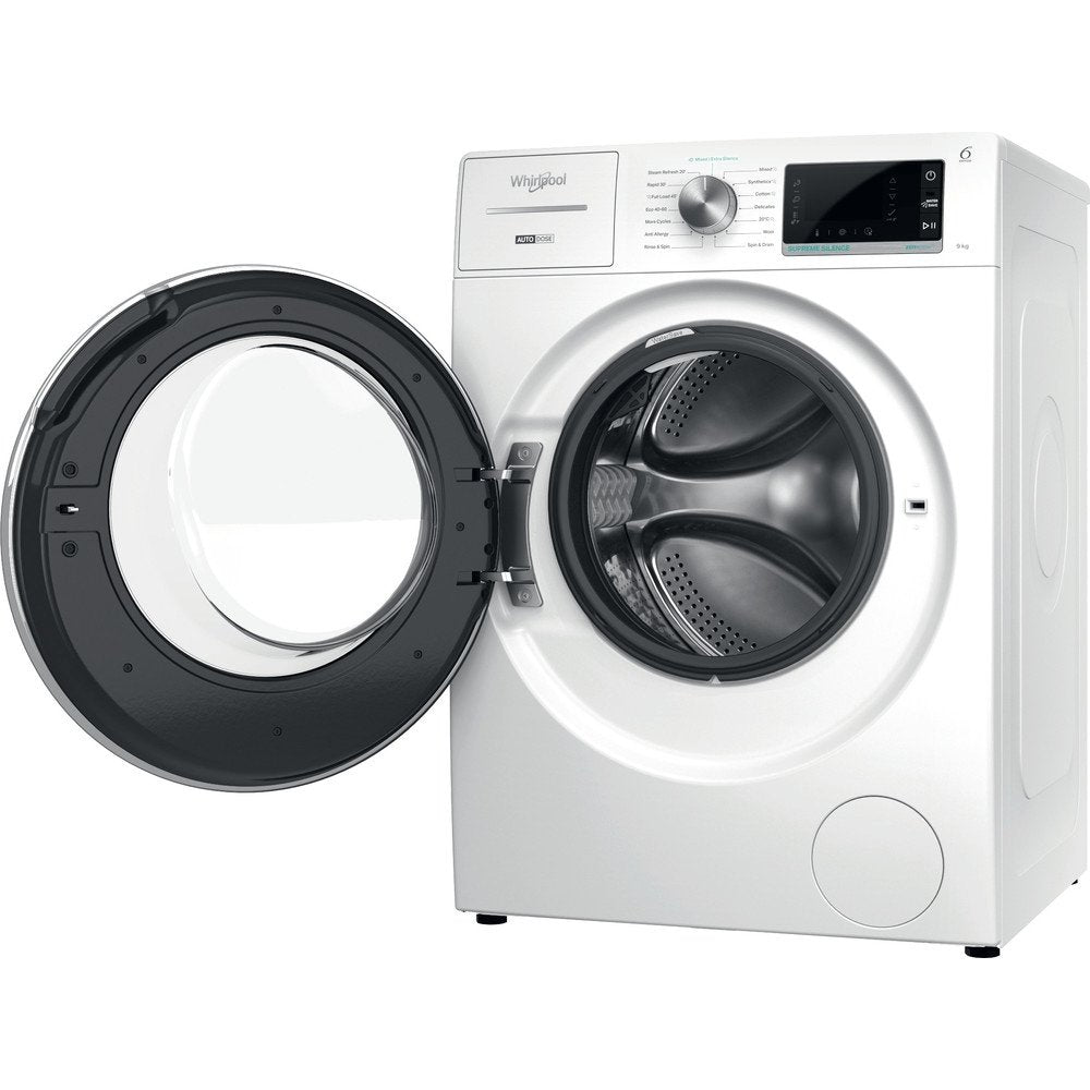 Whirlpool W8W946WRUK 9kg Washing Machine, 1400 rpm, 59.9cm Wide - White
