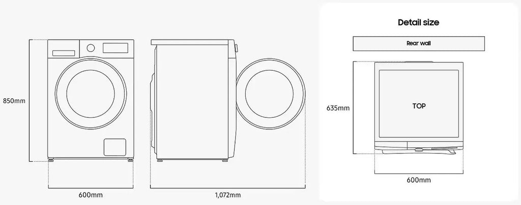Samsung Series 5 AI Energy WW90CGC04DAEEU 9kg 1400 Spin Smart Washing Machine, White