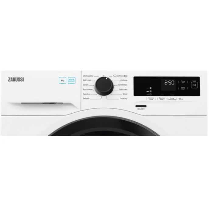 Zanussi ZDH87A2DG Heat Pump Tumble Dryer, 8kg, White, A++ Rated