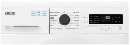 Zanussi ZWF744B3PW Washing Machine, 7kg, 1400 Spin, White, C Rated