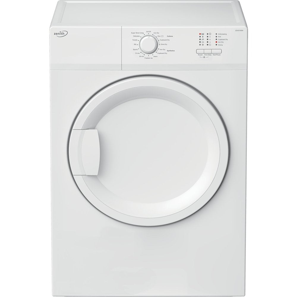 Zenith ZDVS700W 7kg Vented Tumble Dryer  White
