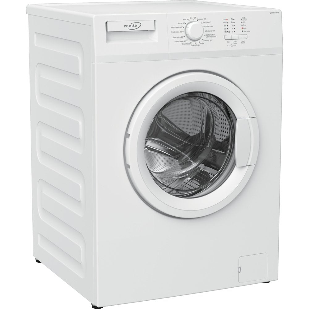 Zenith ZWM7120W 7kg 1200 Spin Slim Depth Washing Machine  White